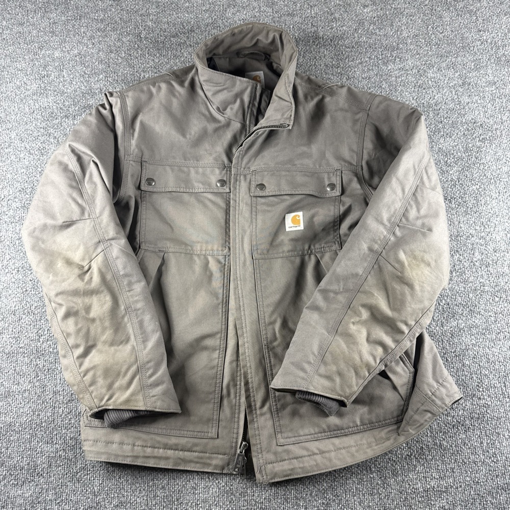 Carhartt Men's Firm Duck Traditional Coat Water Repellent Insulated Loose L